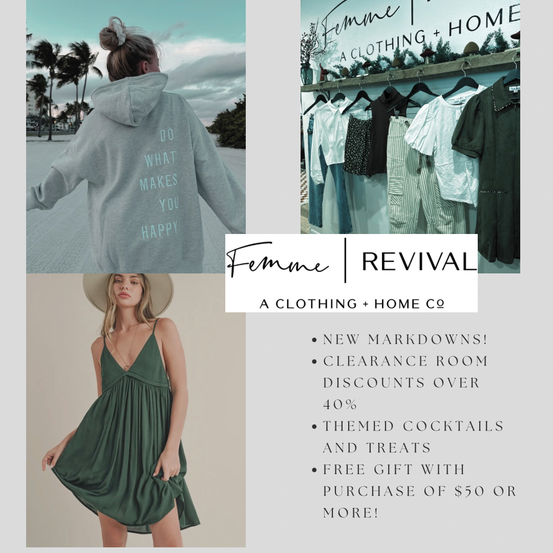 femme revival sale-a-bration! ad