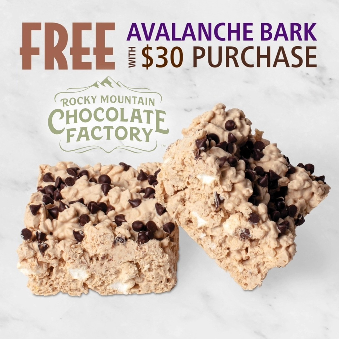 rocky mountain chocolate factory valley junction sale-a-bration ad