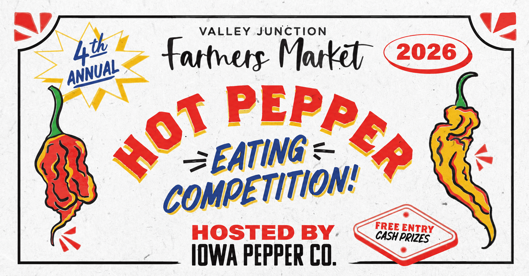 2026 4th Annual Valley Junction Hot Pepper Eating Competition